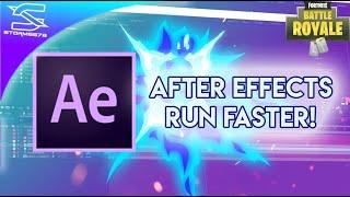 How To Make AFTER EFFECTS RUN FASTER!!! - Quick Tip