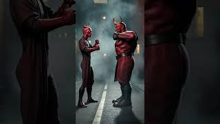 Hellboy vs goro vs king  Azazel #marvel #hulk #avengers #spiderman #superhero #animation