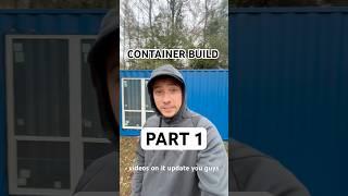 Tiny home container build! Part 1 #tinyhome #shippingcontainerhouse #diy