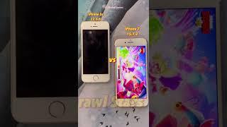 Test Open #brawlstars on #iphone7 vs #iphone5s #shorts