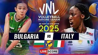 VNL LIVE │ ITALY vs BULGARIA Live Score Update │ VNL 2025 FIVB VOLLEYBALL NATIONS LEAGUE