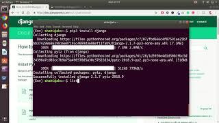 How to install Django on Ubuntu