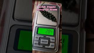 How Much Is Black Pepper Berries In Grams