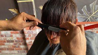 ASMR Fast And Aggressive Haircut ‍️ With My Barber Chamkali Master Barbershop  Haircut Experience