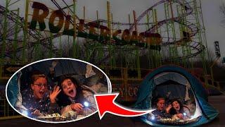 OVERNACHTEN IN EEN ATTRACTIEPARK met PIEN | 24 UUR CHALLENGE - Bibi