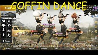 PUBG MOBILE EMOTE COMPILATION ~ VIRAL COFFIN DANCE MIX ~ TEAM DJANGO