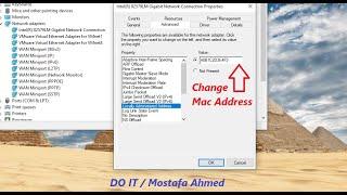 Change Mac Address On windows 10