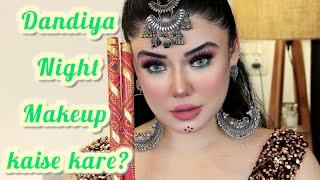 Unmissable Dandiya Night Makeup | Fit Me Airbrush Finish Makeup || Navratri Party Makeup