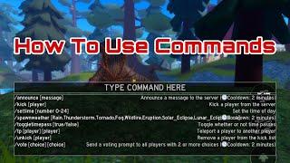 How To Use Commands (Roblox Feather Family)