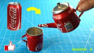 Making Teapot With Coca Cola Cans