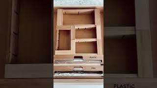 SpaceAid WrapNeat Dispenser with Cutter and Labels & Bag Storage Organizer for Kitchen Drawer