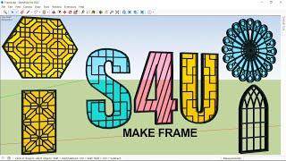 How to use S4U Make Frame Plugin in SketchUp (#sketchupplugins)