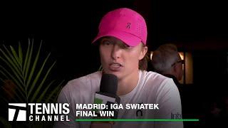 Iga Swiatek Talks About Her Epic Final Against Sabalenka | 2024 Madrid Final