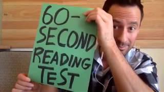 60 Second Reading Test - Rick Lax