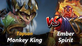 Topson mid Monkey King vs Ember Spirit | First 10 minutes