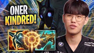 ONER PERFECT GAME WITH KINDRED! - T1 Oner Plays Kindred JUNGLE vs Lee Sin! | Season 2023