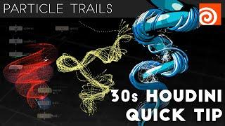 Houdini 30s Quick Tip #25 - Spiraling Particle Trails