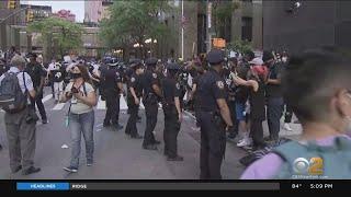 Protesters Clash At Pro-Police Rally