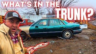 I Found Some CRAZY Stuff in these Cars at the JUNKYARD! (Treasure Hunt)