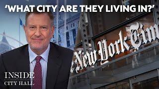 De Blasio criticizes NY Times mayoral assessment | Inside City Hall