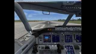 Полет на Boeing-737 default для начинающих FSX