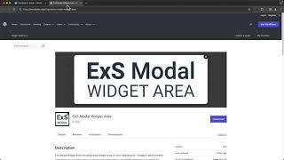 WordPress pop-up modal widget area with the ExS Modal Widget Area plugin