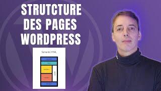 Structure des  pages Wordpress