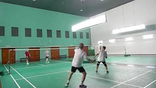 20Nov24 CRC Badminton Ong Hock Aik/Tan Heap Chee vs Lim Hoe Kheng/Daniel Lee Sian Loong