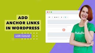 How to Add Anchor Links in WordPress