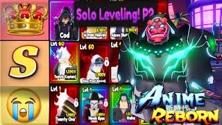 ANIME REBORN UNITS TIER LIST (Best Units & Meta Units)! SOLO LEVELING PART 2 ROBLOX