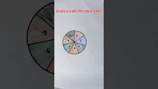 how to divide a circle into seven equal parts #short #viral #youtube #trending #geometry