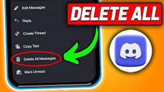 How To Delete All Discord Messages  at Once on Mobile 2024 (New Method)