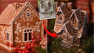 DIY faux gingerbread houses that actually look real!