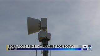 Tornado Sirens 'Inoperable' for Wednesday