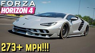 FORZA HORIZON 4 : 273+ MPH Lamborghini Centenario Setup!!