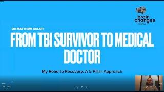 From TBI Survivor to Medical Doctor - My Road to Recovery: A Five Pillar Approach