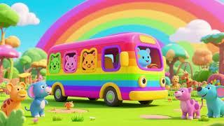  The Rainbow Bus Zoo | A Colorful, Animal Adventure for Kids! 