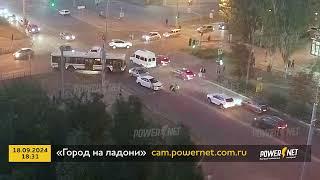 ДТП с пешеходом, г. Волжский, ул. Мира - ул. Оломоуцкая 18-09-2024 18-31