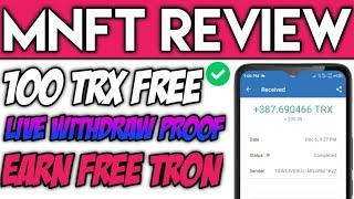 MNFT TRX Earning Project Honest Review || Best Longterm Earning Project || TechnoQasim