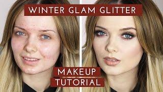 Winter GLAM Glitter Makeup Tutorial // New Years Eve Makeup // MyPaleSkin