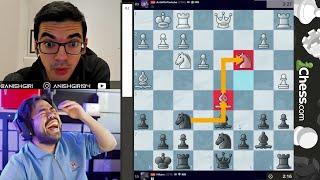 CRAZY TRICK!!! GM Anish Giri vs GM Hikaru Nakamura