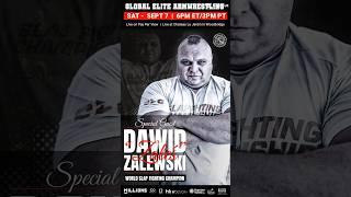 Slap Fighting champ “Zales” in Canada Sept 7 at Elite 1 Armwrestling Championship in Woodbridge