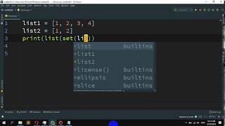 How to list the difference between two lists in Python