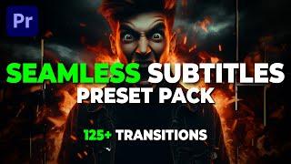 Seamless Subtitles Preset Pack In Premiere Pro