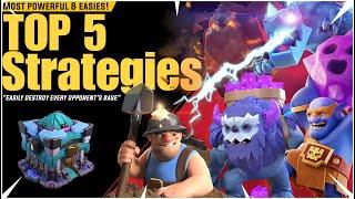 Top 5 th13 Attack Strategies 2024 | Town hall 13 Best attack strategies | Th13 Top 5 Attack