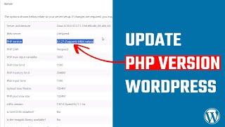 How to update PHP version in WordPress? cPanel