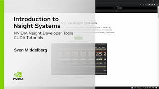 CUDA Developer Tools | Intro to NVIDIA Nsight Systems