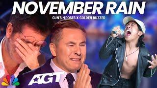 American Got Talent 2023 | Incredible Voice Makes the Judges Cry With the Song November Rain