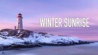 Sunrise at Peggy’s Cove: A Winter Landscape Photography Adventure