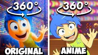 360º VR Inside Out 2 Original vs Anime (Inside Out Animation)